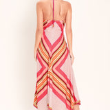PARADISE CODE WOVEN MIDI DRESS