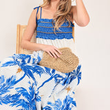 PALM ESCAPE WOVEN MAXI DRESS
