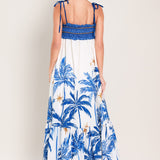 PALM ESCAPE WOVEN MAXI DRESS