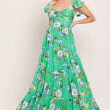 FRESH BLOSSOM WOVEN MAXI DRESS
