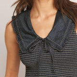 DARK ELEGANCE WOVEN MIDI DRESS