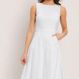 CLOUDLIGHT SUMMER WOVEN MIDI DRESS