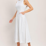 CLOUDLIGHT SUMMER WOVEN MIDI DRESS