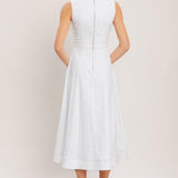 CLOUDLIGHT SUMMER WOVEN MIDI DRESS