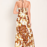 AMBER PALM PARADISE WOVEN MAXI DRESS