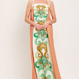 DESERT JEWEL WOVEN MAXI DRESS