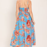LAGOON ROMANCE WOVEN MIDI DRESS