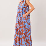LAGOON FLOW WOVEN MIDI DRESS