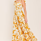 TROPICALLY YOURS WOVEN MAXI DRESS