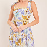 SOFTLY SUNKISSED WOVEN MIDI DRESS