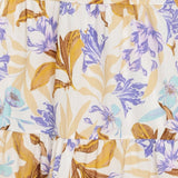 SOFTLY SUNKISSED WOVEN MIDI DRESS