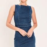CLASSIC DENIM MINI DRESS