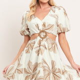BREEZE BLOOM WOVEN MINI DRESS