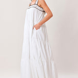 CLOUD LINE WOVEN MAXI DRESS