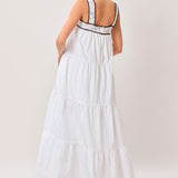 CLOUD LINE WOVEN MAXI DRESS