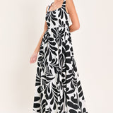 MONO BLOOM WOVEN MAXI DRESS