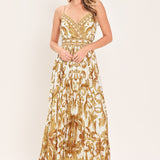 ROYAL GARDEN WOVEN MAXI DRESS