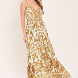 ROYAL GARDEN WOVEN MAXI DRESS