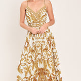 ROYAL GARDEN WOVEN MAXI DRESS
