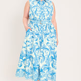 BLUE CHATEAU WOVEN MAXI DRESS