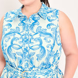 BLUE CHATEAU WOVEN MAXI DRESS