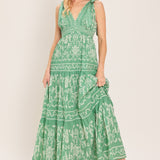 VERONA GARDEN WOVEN MAXI DRESS