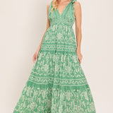 VERONA GARDEN WOVEN MAXI DRESS