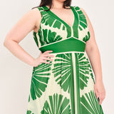 PALM BREEZE WOVEN MINI DRESS