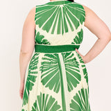 PALM BREEZE WOVEN MINI DRESS