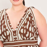 SPICED TERRAIN WOVEN MAXI DRESS