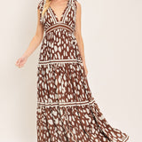 SPICED TERRAIN WOVEN MAXI DRESS