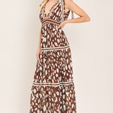 SPICED TERRAIN WOVEN MAXI DRESS