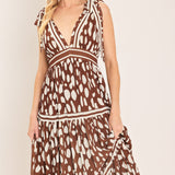 SPICED TERRAIN WOVEN MAXI DRESS