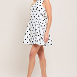 SPOTLIGHT LOVE DOT WOVEN MINI DRESS