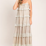 DUNE SERENA WOVEN MIDI DRESS