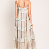 DUNE SERENA WOVEN MIDI DRESS
