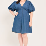 SOFT GIRL DENIM MINI DRESS