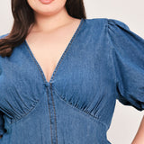 SOFT GIRL DENIM MINI DRESS