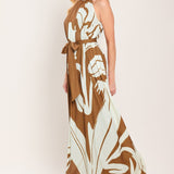 MOCHA SERENITY WOVEN MAXI DRESS