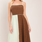 SIENNA FORM WOVEN MIDI DRESS