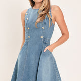 CLASSIC CHIC DENIM MINI DRESS