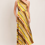 SOFT SUNSHINE WOVEN MIDI DRESS