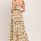DAINTY FLORA WOVEN MAXI DRESS