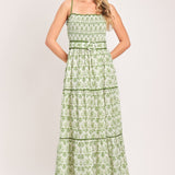 DAINTY FLORA WOVEN MAXI DRESS