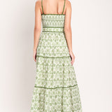 DAINTY FLORA WOVEN MAXI DRESS