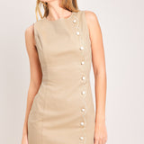 ELEGANT TOUCH WOVEN MINI DRESS