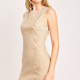 ELEGANT TOUCH WOVEN MINI DRESS