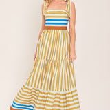 SUNNY CABANA WOVEN MAXI DRESS
