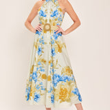 SUNNY DAYDREAM WOVEN MIDI DRESS