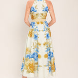 SUNNY DAYDREAM WOVEN MIDI DRESS